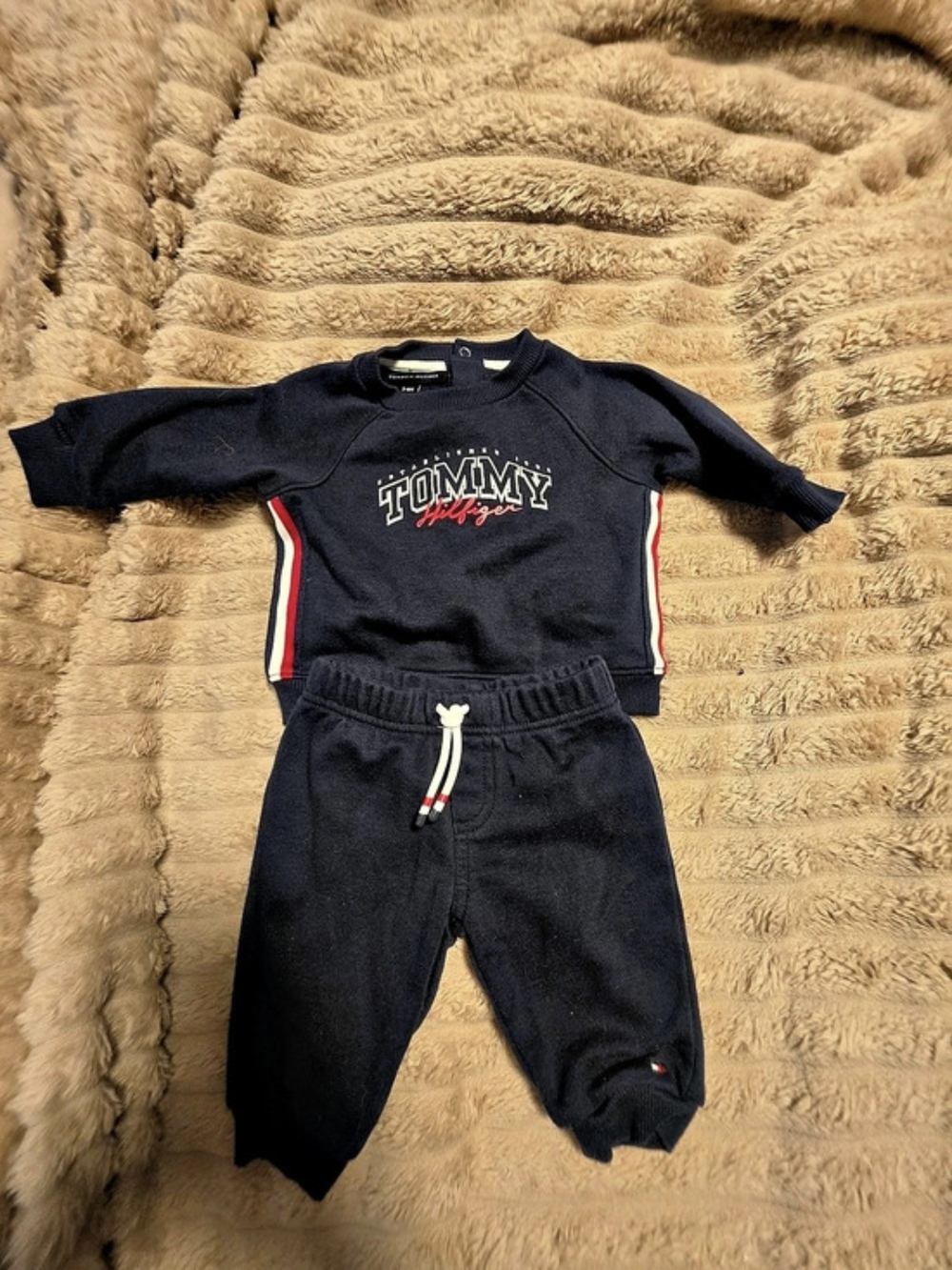 Tommy Hilfiger Baby Boys Logo Sweatshirt and Jogger Set